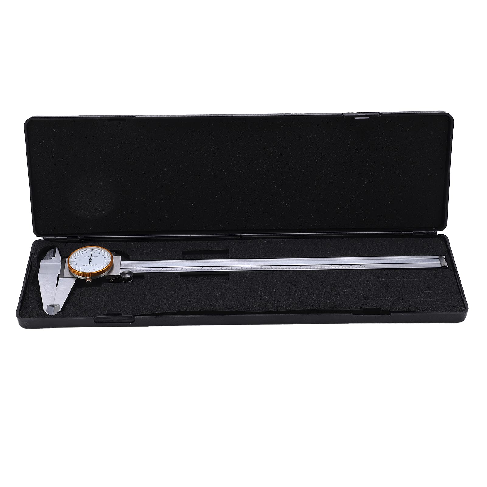 Calibro a corsoio da 0 a 300 mm Quadrante trasparente Righello di misurazione portatile in acciaio 002 mm Per la lavorazione dei metalli Lavorazione del legno Misurazione