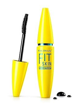 Kiss Beauty Fit Skin Waterproof Mascara for Long, Thick & Curled Lashes | Smudge Proof Long Lasting Black Mascara for Women & Girls