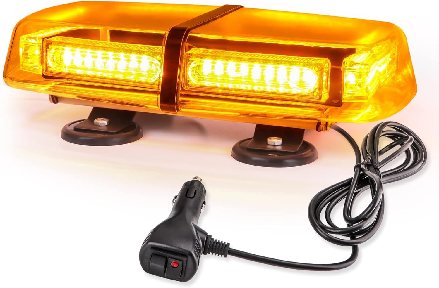 Luces Estroboscópicas De Emergencia para Coche 54 LED Magnéticas 12-24V 7 Modos Doble Control IP65 Luz De Advertencia Universal para Camión SUV Vehículos