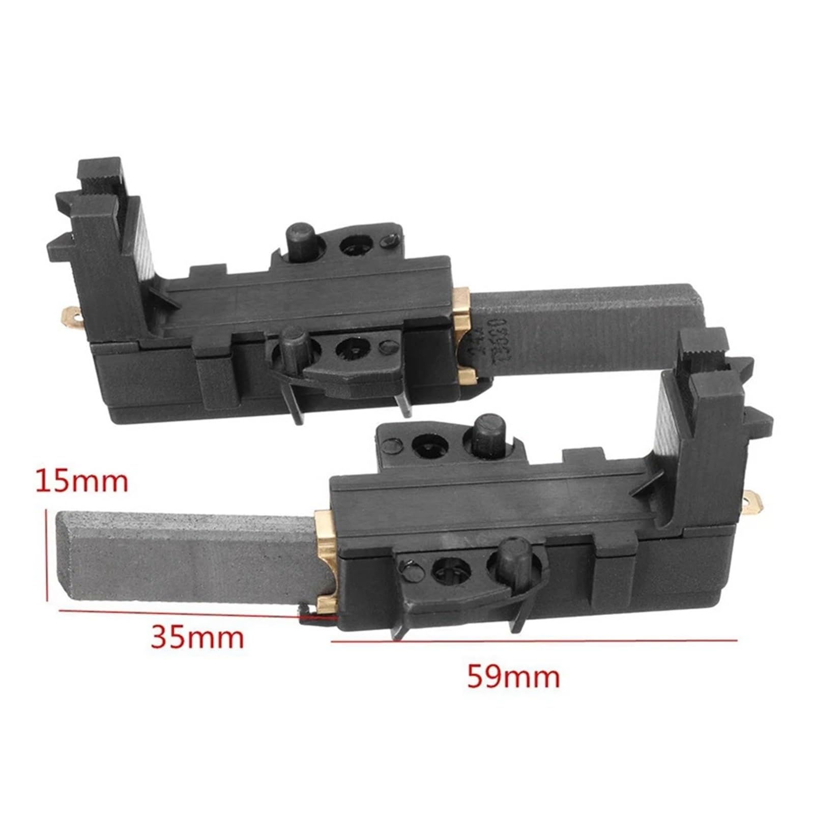 Balais de charbon moteur Machine à laver, 10 pièces, Compatible avec Whirlpool