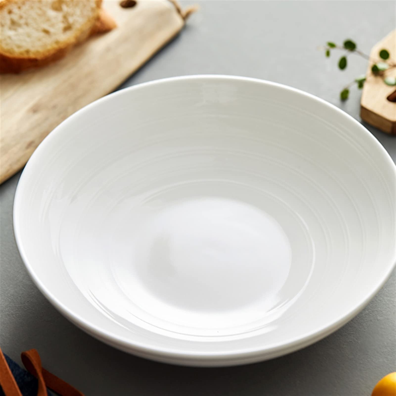 Assiettes Plates Plaque de dîner en céramique blanche Home Plaque de dîner en porcelaine 10 "Plaques à grande dîner Assiette (Size : B)