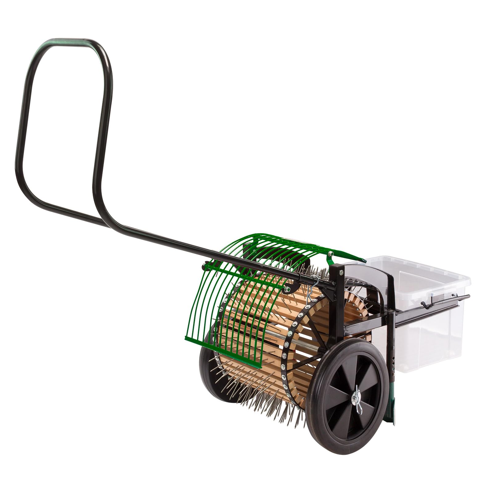 DEMA Apfelsammler Wagen Kaltern - Obstsammler mit Stachelwalze, Erntehilfe für Äpfel & Obst, Bequemes Auflesen ohne Bücken, Ideal für Garten & Obstwiese