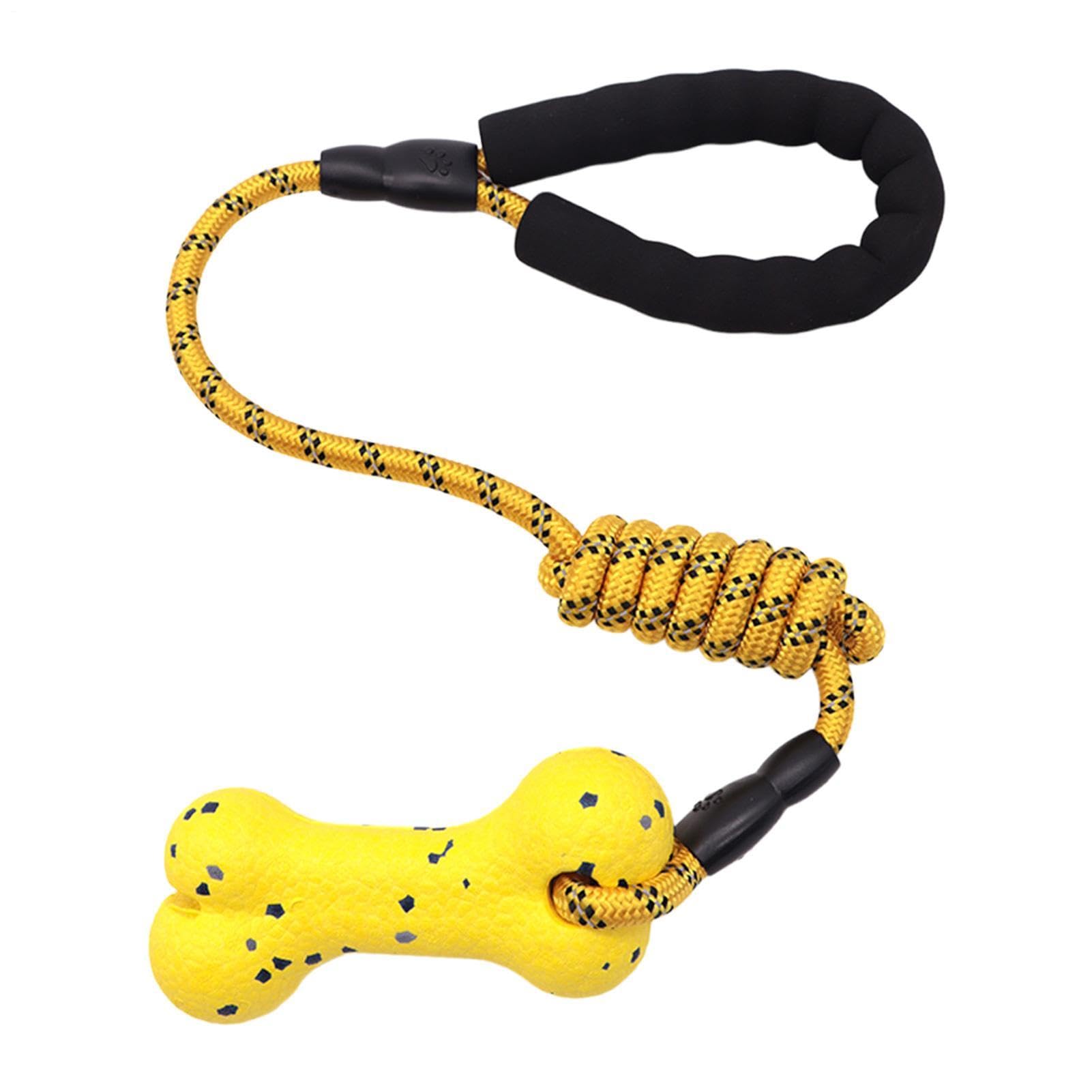 Os à mâcher interactif et jouet en corde pour chien stimulant la mastication