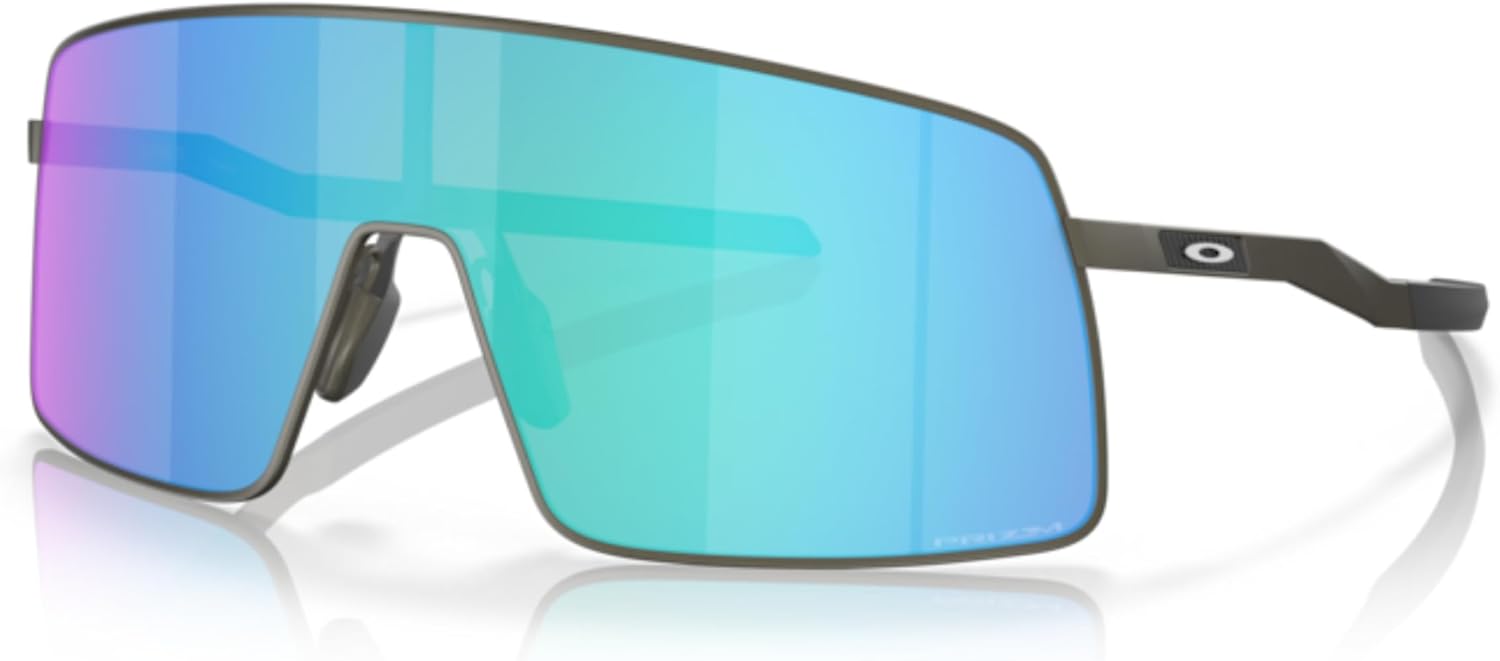 OAKLEY Sutro TI OO6013 Shield Sunglasses for Men+ Bundle Accessory Leash Kit, Microfiber Pouch