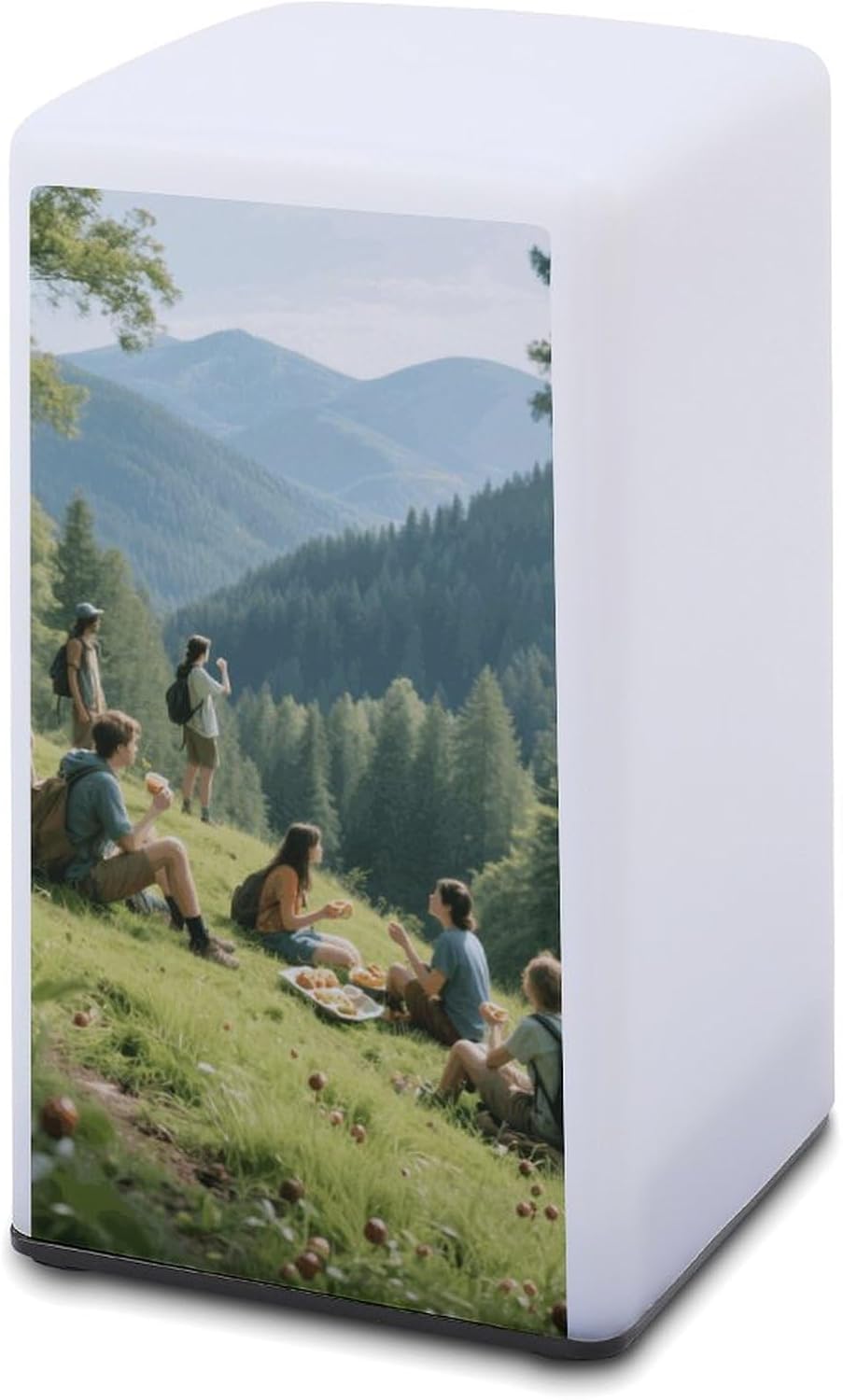 Dimmable Portable Desk Lamp Reading Table Lamp People Have Picnics Bedside Night Light Battery Powered for Home Office Gift