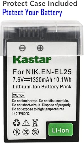 Miniatura 2 de Kastar Paquete de 2 baterías y cargador USB LTD2 de repuesto para cámara Nikon Z 30 sin espejo, cámara Z30 Creator Ready Z Series