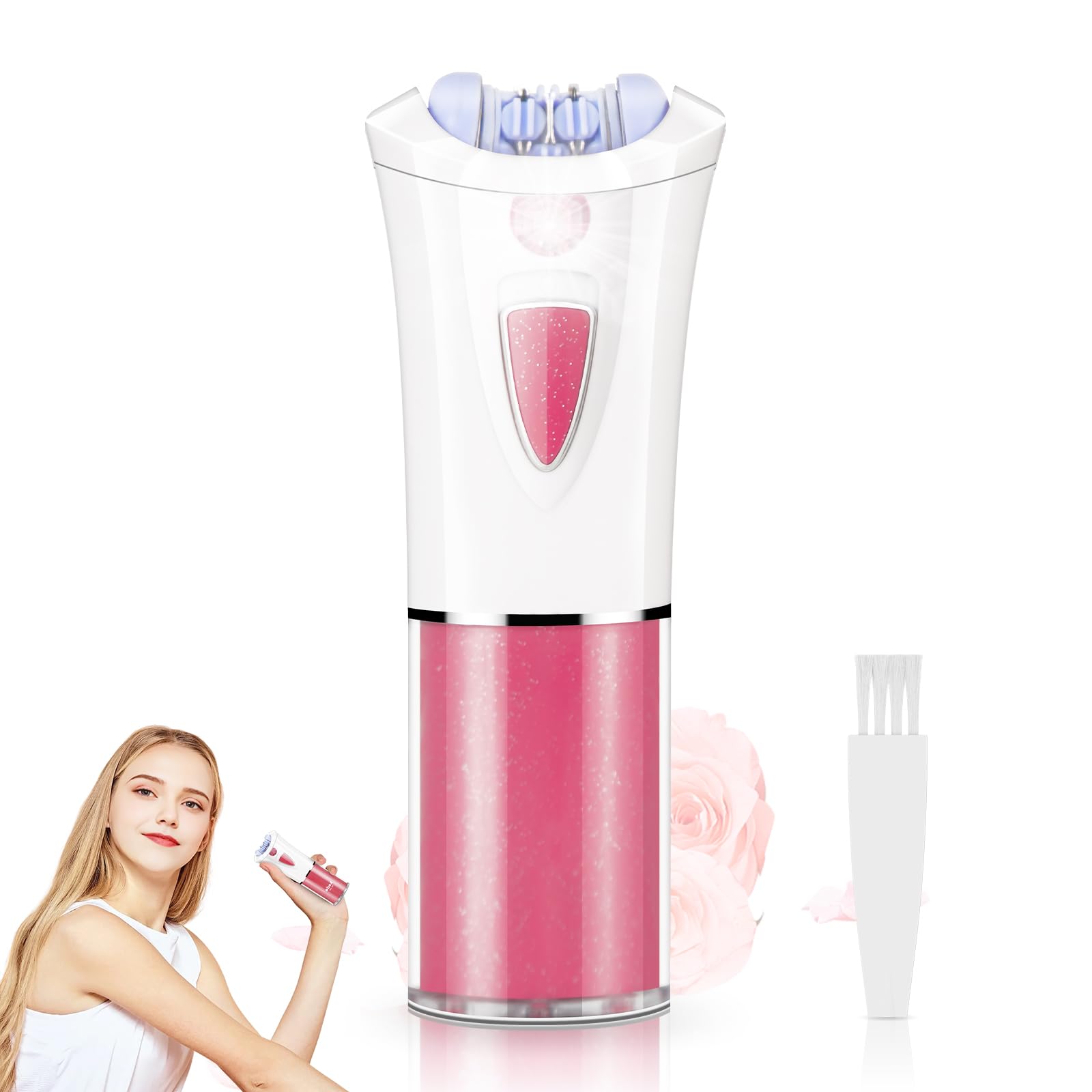 Smooth Glide Facial Epilator for Women 2026 New Epilators Hair Removal with LED Light for Precision Cordless Electric