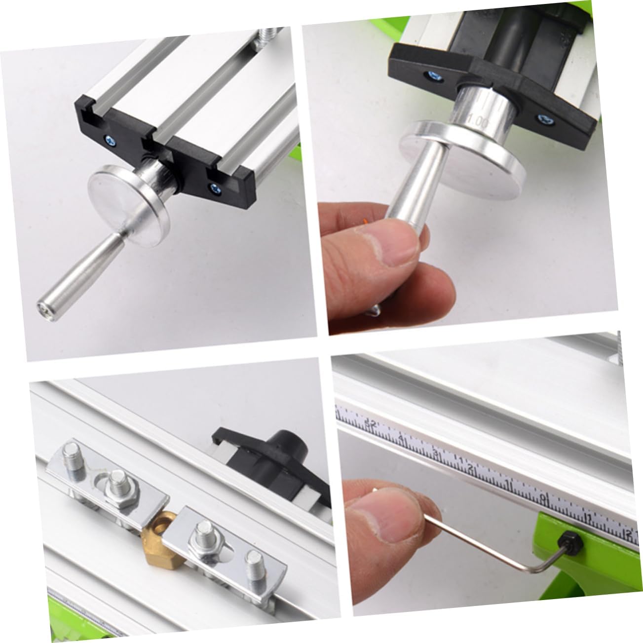 TEHAUX High Precision Cross Slide Mini Drill Stand Bench Drill Rack Press Mini Precision Accessory