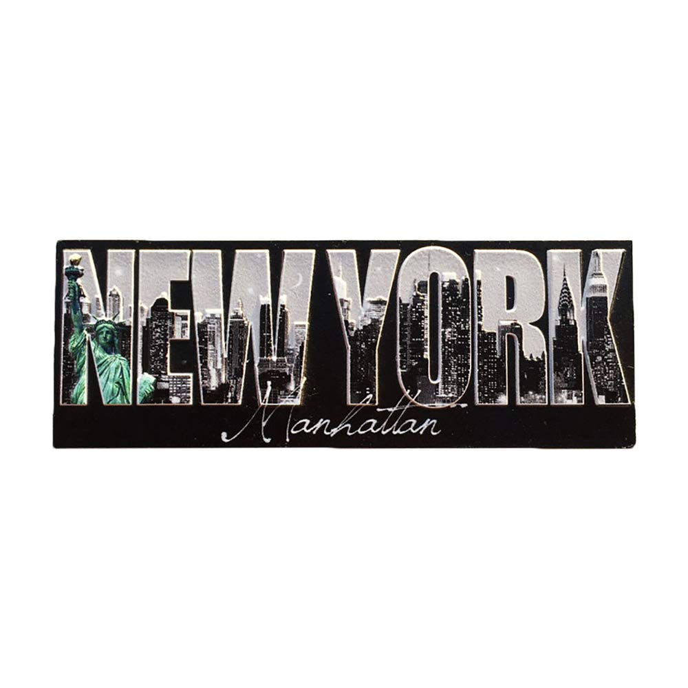 Magnete Frigorifero Manhattan New York 3D – Lettere In Resina, Fatto A Mano, Souvenir Viaggio, Decorazione Casa E Cucina