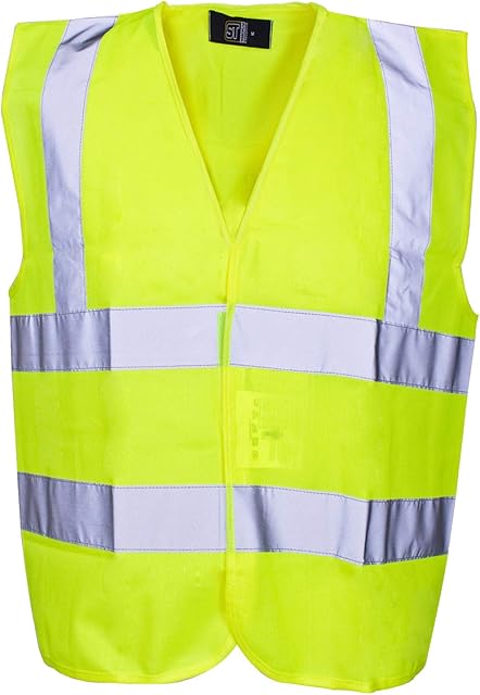 Scan SCAWWHVWC13 Hi-Vis Childrens Safety Waistcoat Yellow Age: 10-13 Chest: 90cm (35in)