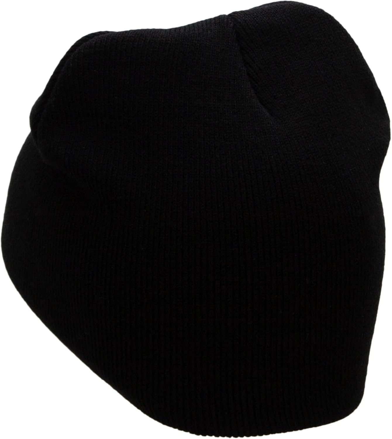 Smiling Pumpkin Embroidered 8 Inch Short Beanie