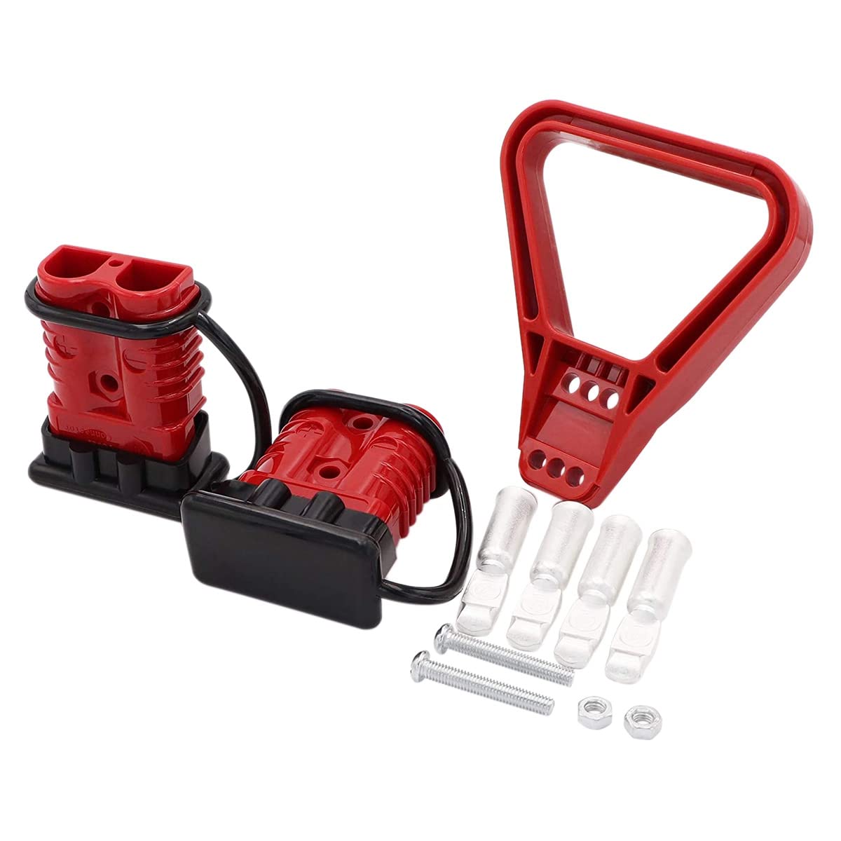 Produktbild von Fangxuee 2× Anderson-Steckverbinder 175A – 1/0 AWG, 600V, Versilbert, Für Batterie & Winde