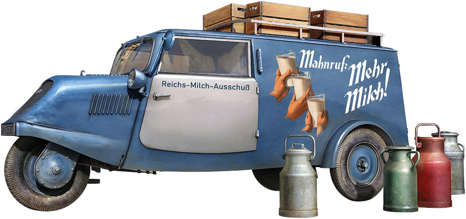 MiniArt Sprue Brothers 1:35 Tempo A400 Lieferwagen Milk Delivery Van, MIA38057