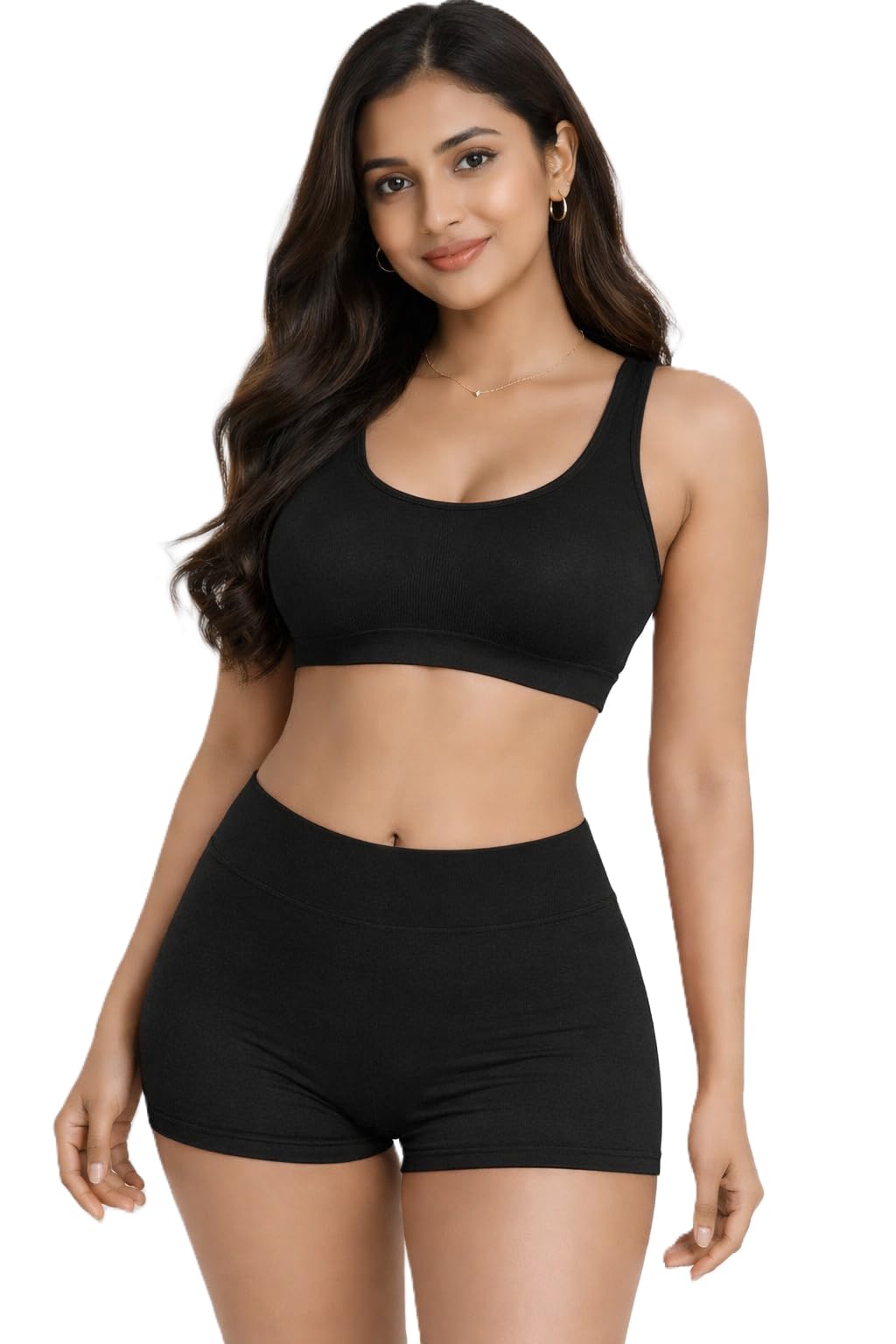 ヨガ・ピラティス NYLORA LILY TOP BLACK 61BETj48KjL.jpg