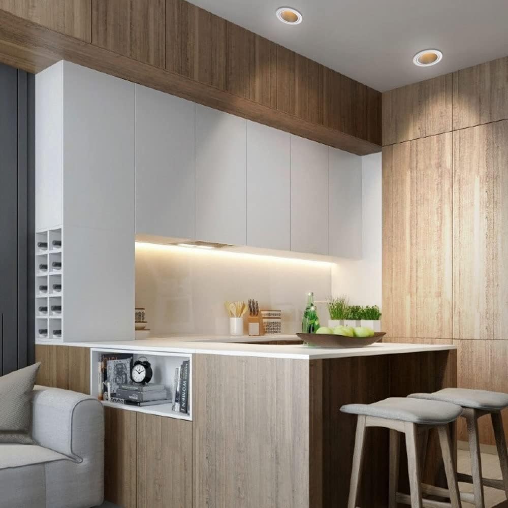 Downlights Ceiling,3W Spotled Recessed Ceilings Ip64 Downlight,Ac110-240V 60Mm Cut Hole No Flicker Downlights,Wash Wall Lamps, for Kitchen Bedroom Bathroom Decor