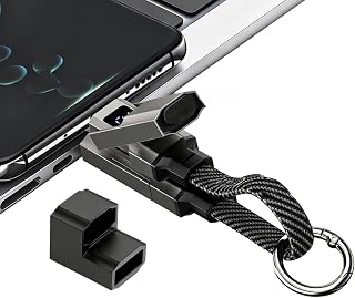 Keychain Charger Cable Portable - 4 In 1 65W Short Charger Cord | Keychain Fast Charging Cable for Phones Mobile Devices Tablets Travel Camping Daily Work