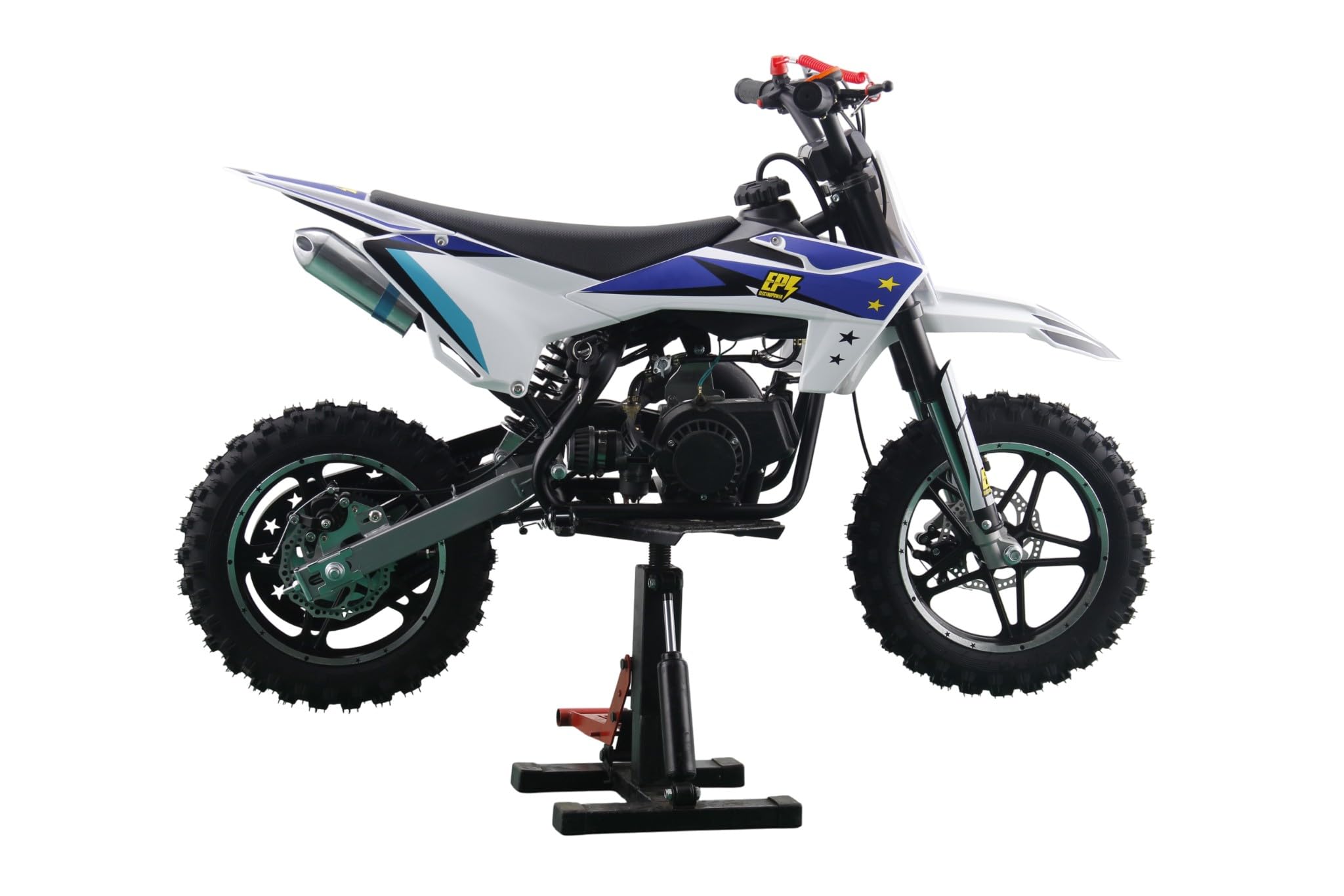 Moto enfant - Mini moto thermique 2 temps 49cc Bleu