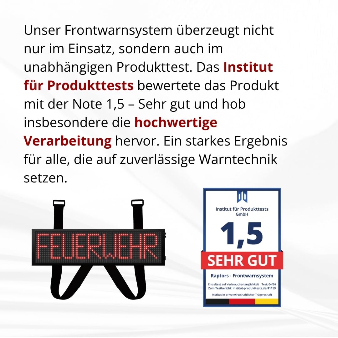 LED Frontwarnsystem | Einsatzschild | Multicolor Bluetooth - Android und iOS App - Handygesteuert - Dachaufsetzer-Ersatz - LED Einsatzschild zum selbst programmieren (Bluetooth) (RGB)