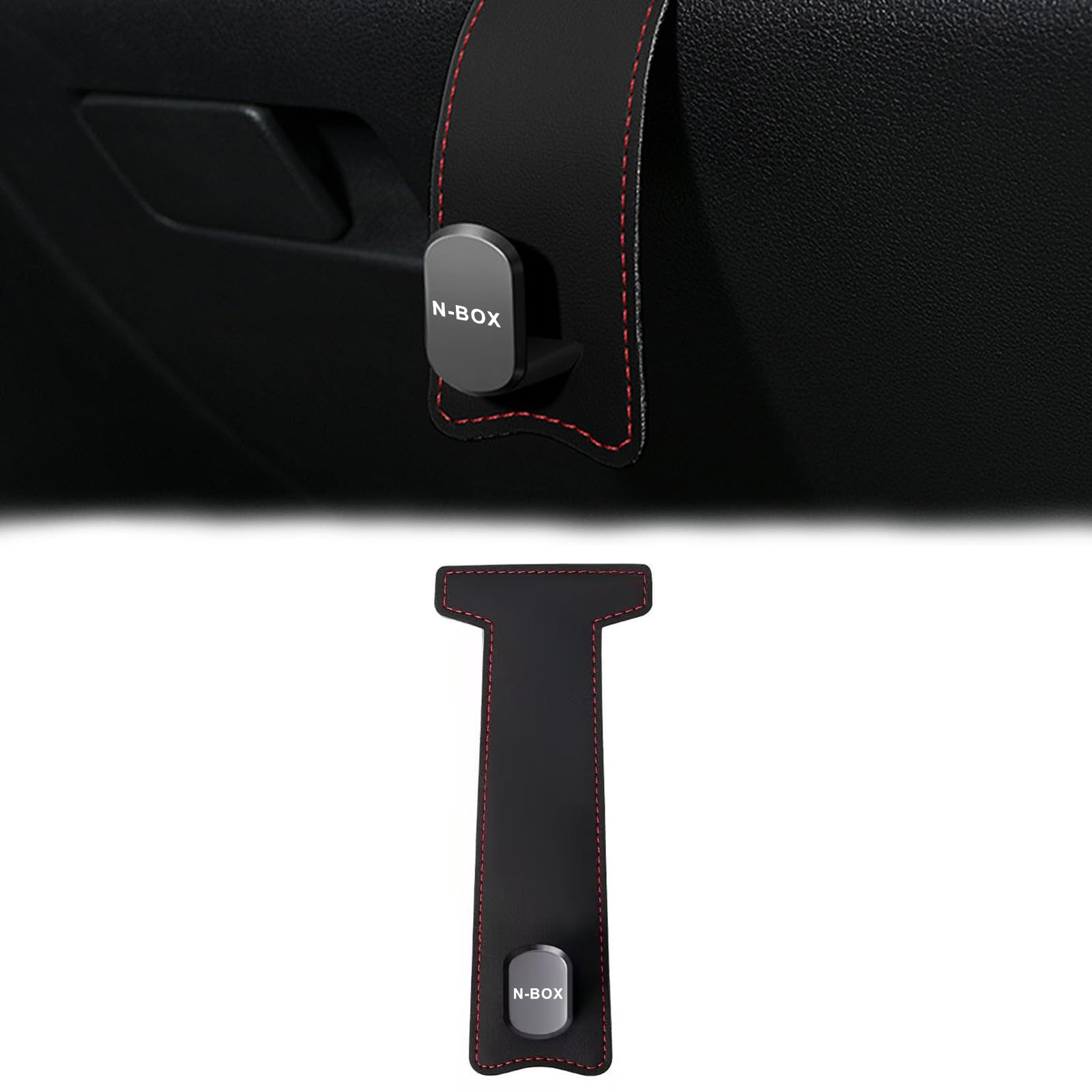【InnoWave】NBOX 専用 車 グローブボックス フック NBOX JF 5 6 4系 JOY カスタム ターボ 助手席フック 助手席用シートハンガー ミニマル 取付簡単 黒