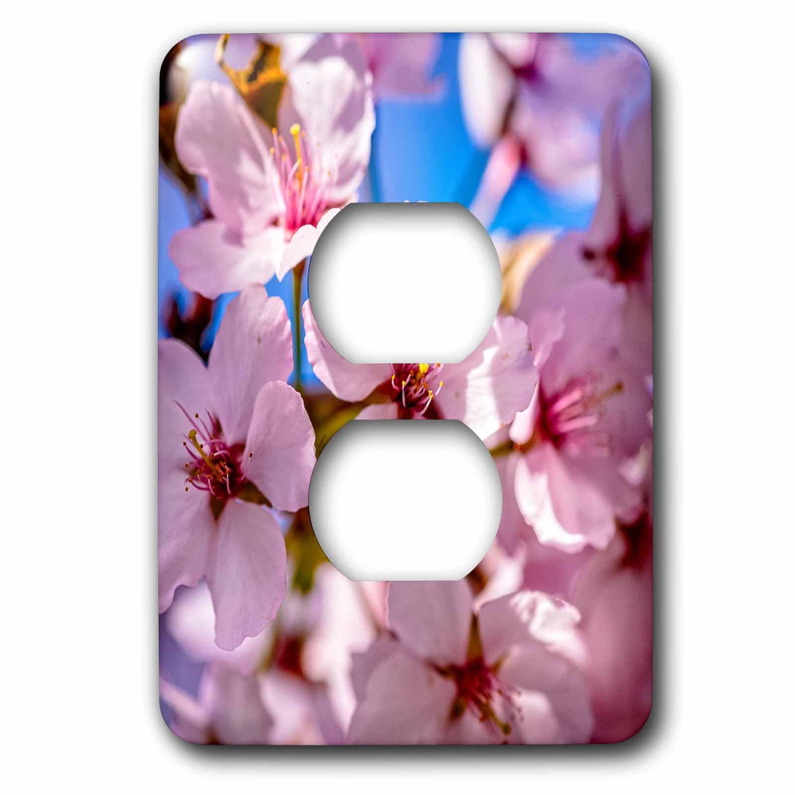 Bouchon de prise de courant sakura rose décoration fleur Hanami