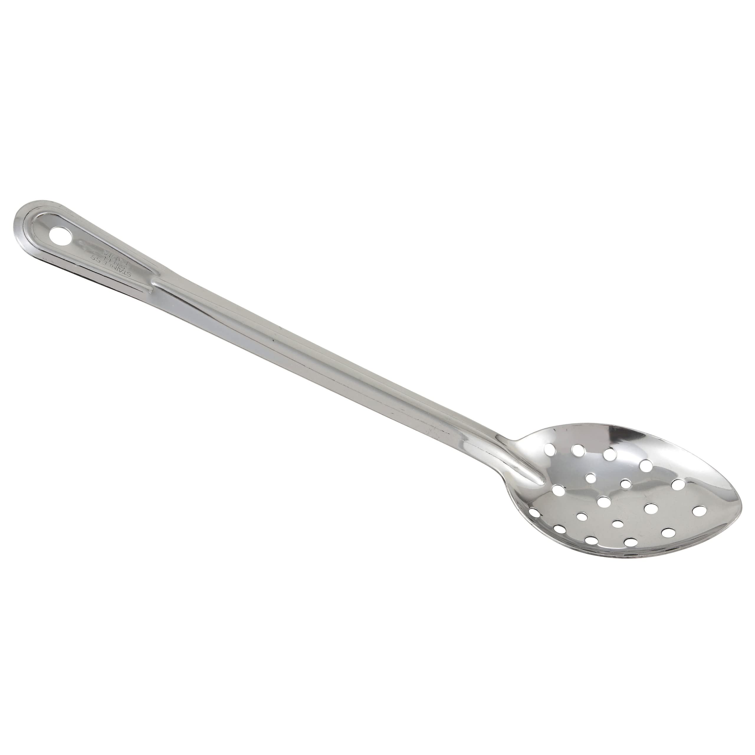 Winco 15" / Perforated / Silver Cooking Spoons