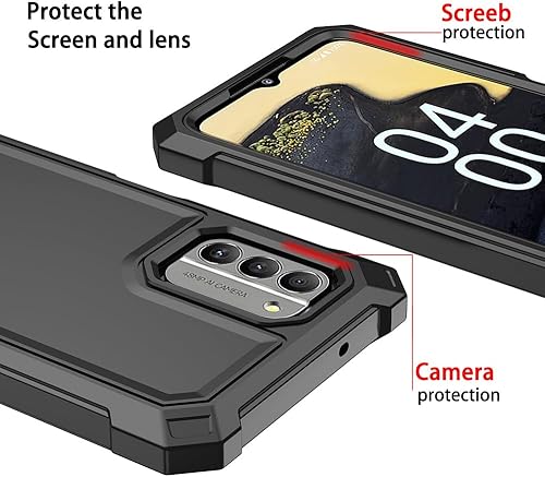 Miniatura 3 de Funda para Nokia G100Nokia C300, con protector de pantalla de vidrio templado 360 de cuerpo completo TPU suave parachoques a prueba de golpes