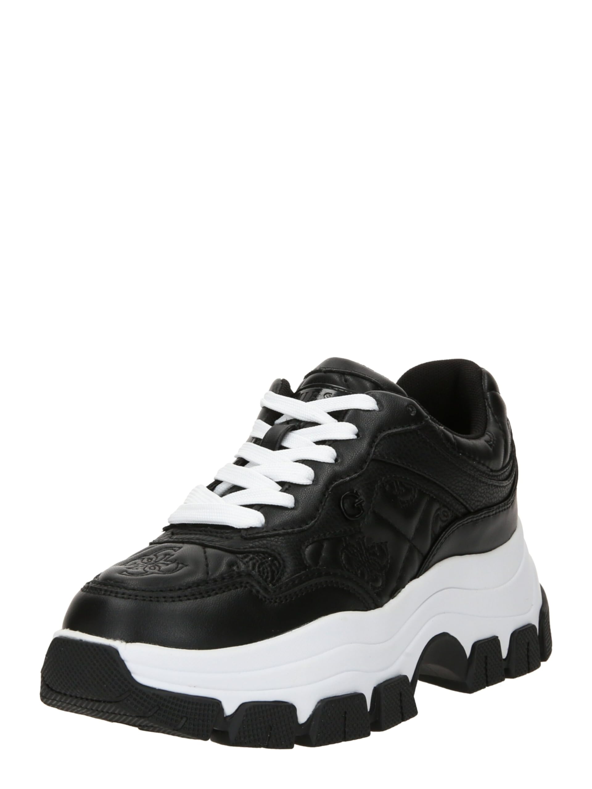 GUESS Scarpe Donna Sneaker Zeppa Brecky4 Embossed Black DS24GU09 FLPBR4FAL12