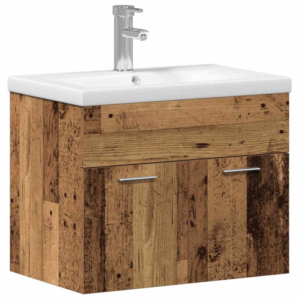 Armadio da bagno in legno antico 60 x 38,5 x 46 cm L3332534