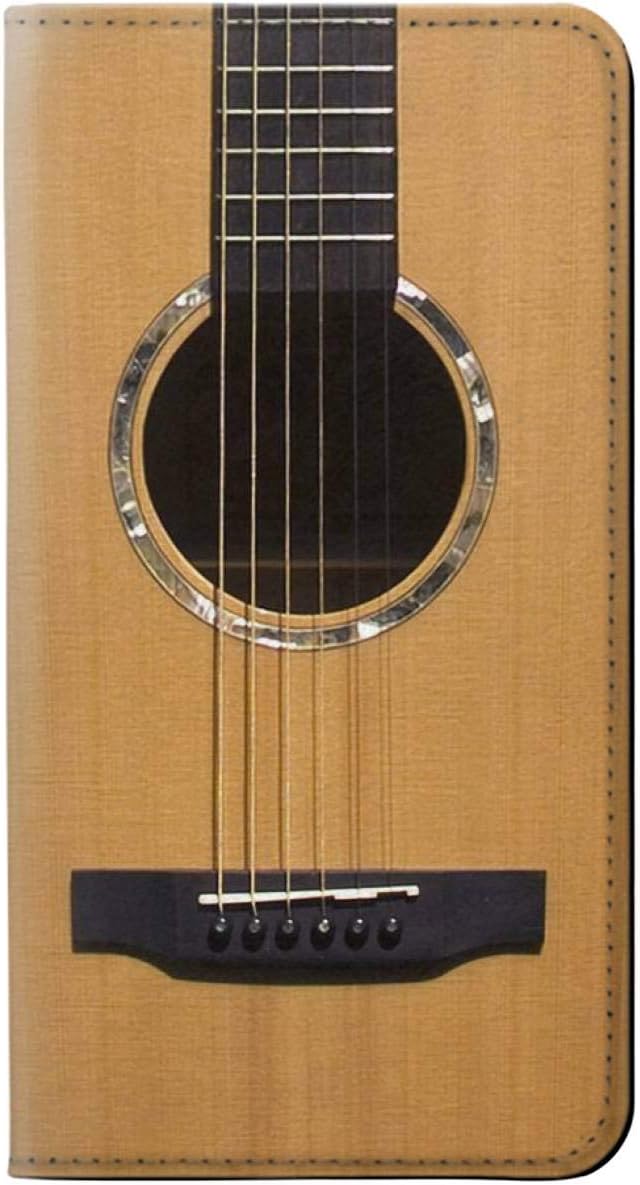 RW0057 Acoustic Guitar PU Leather Flip Case Cover for LG Velvet