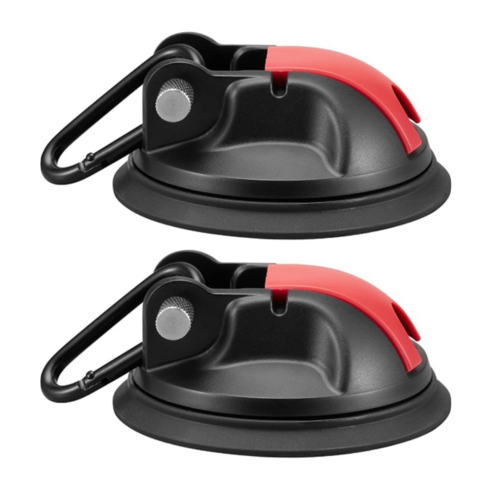 Pffiocix 2 Pack Vacuum Suction Cup Hook Set Strong Adhesive Door Wall Hanger Hook Durable Metal Suction Cup For Camping, Beach, Fishing Scenarios
