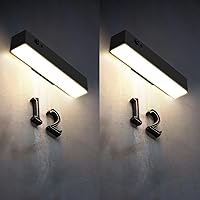 Vista 9 de Luces solares para exteriores, luz solar con sensor de movimiento para letrero de casa, IP44 impermeable 1000LM 4000K estilo moderno de lujo sin