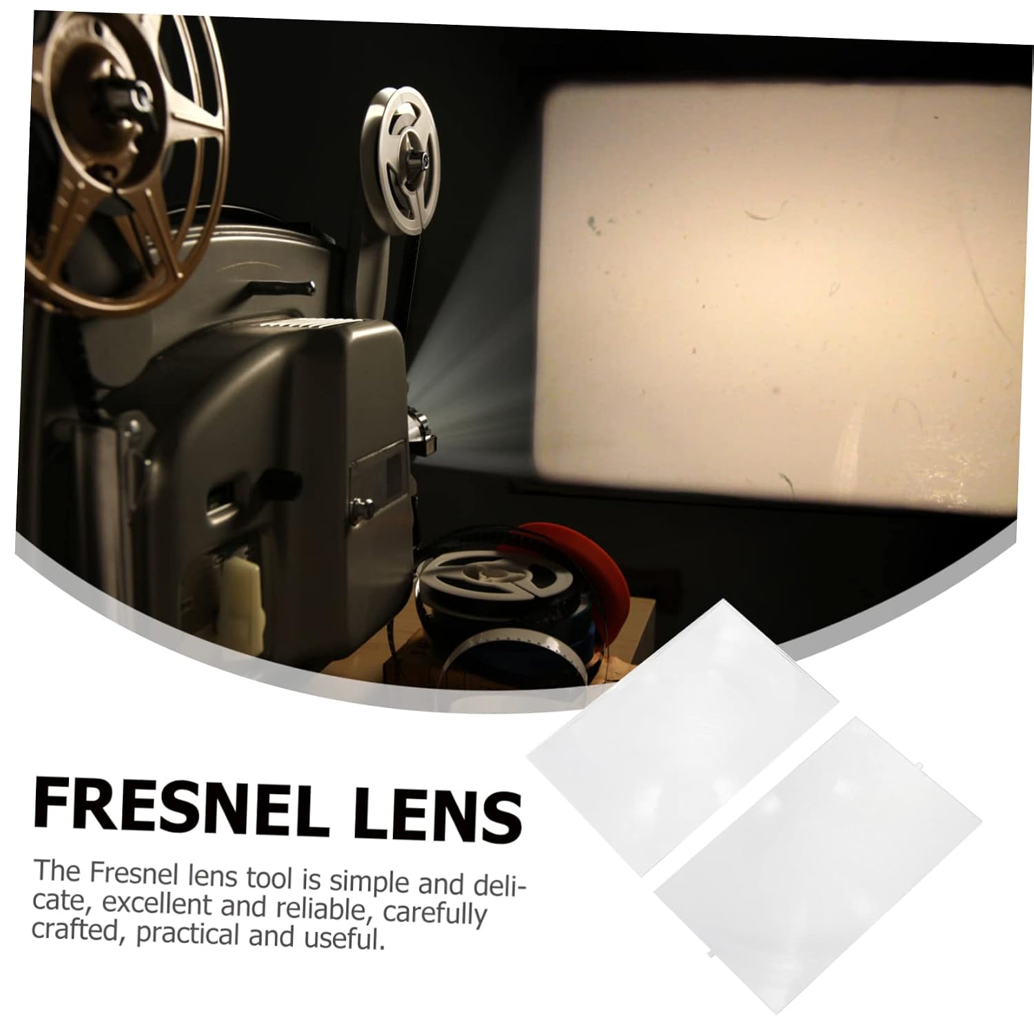 SECFOU High Definition Fresnel Lens 90x140mm Projector Material Safe Reliable Easy to Use