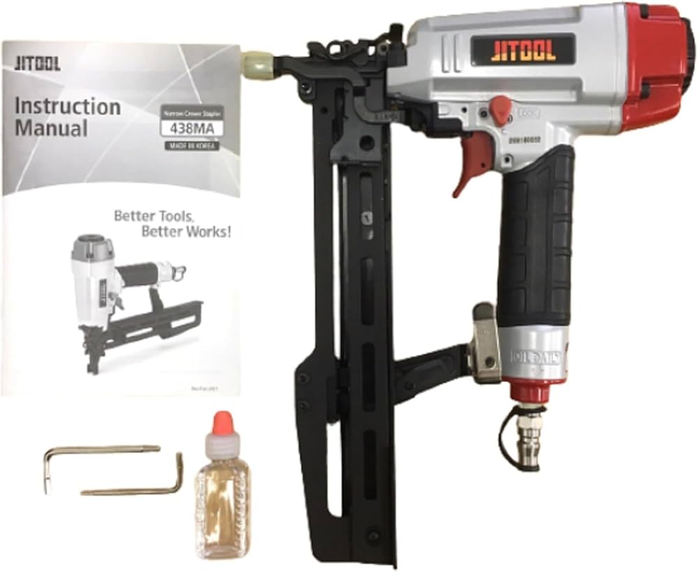 Amazon.co.jp: ジツール JITOOL 438MA エアタッカー デカタッカー MA線 Amazon.co.jp: ジツール JITOOL 438MA エアタッカー デカタッカー MA線