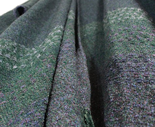 Kerry Woollen Mills Celtic Ruana Long Shawl Irish Wool Lambswool Blackberry Green3