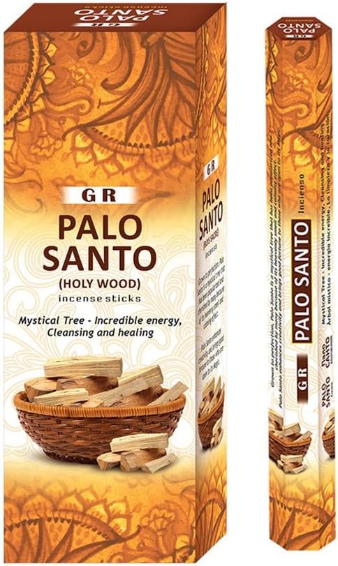 GR Palo Santo Incense Sticks Fragrance Aroma - Pack of 6 Boxes (20 Sticks in Each Pack)