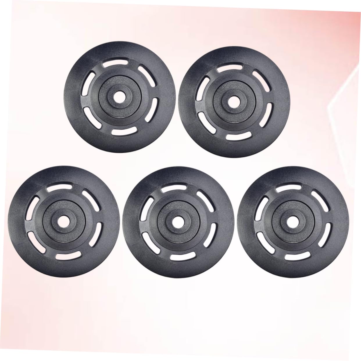 INOOMP Carrucola di Ricambio per Attrezzi Fitness 5 Pezzi Ø90mm