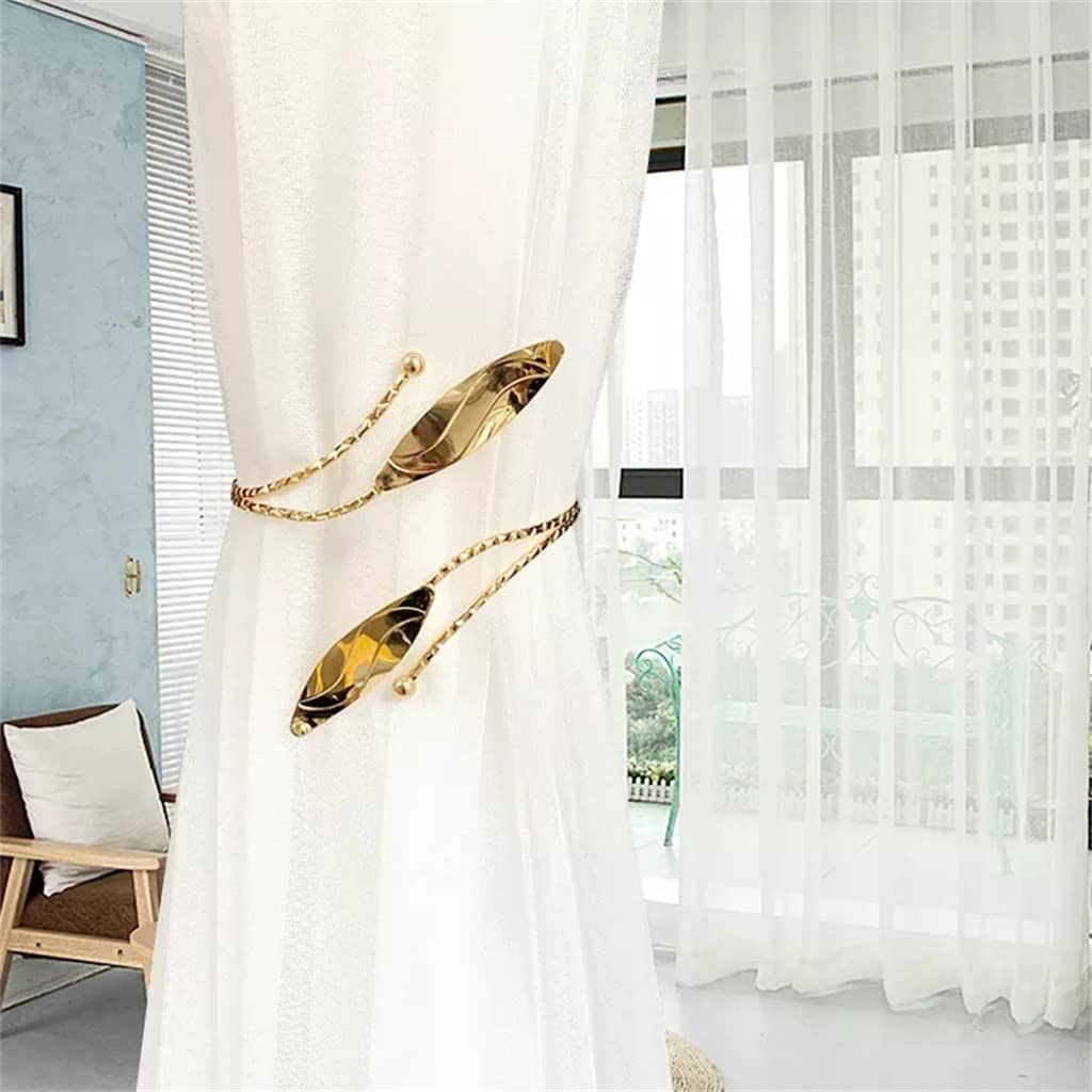 TJLSS Rideau Tie Alliage Pull Strip Rideau Tie Back Rideau Rideau Tie Perforation Free Rideau Boucle