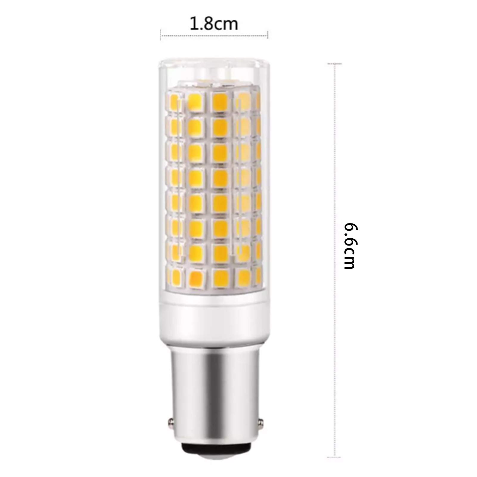 BA15D Lampadina LED a mais Dimmerabile 10w Doppio contatto Attacco a baionetta 102 LED 2835 Smd 360 gradi; Lampadine con angolo del fascio bianco freddo 1000lm illuminazione decorativa domestica, con