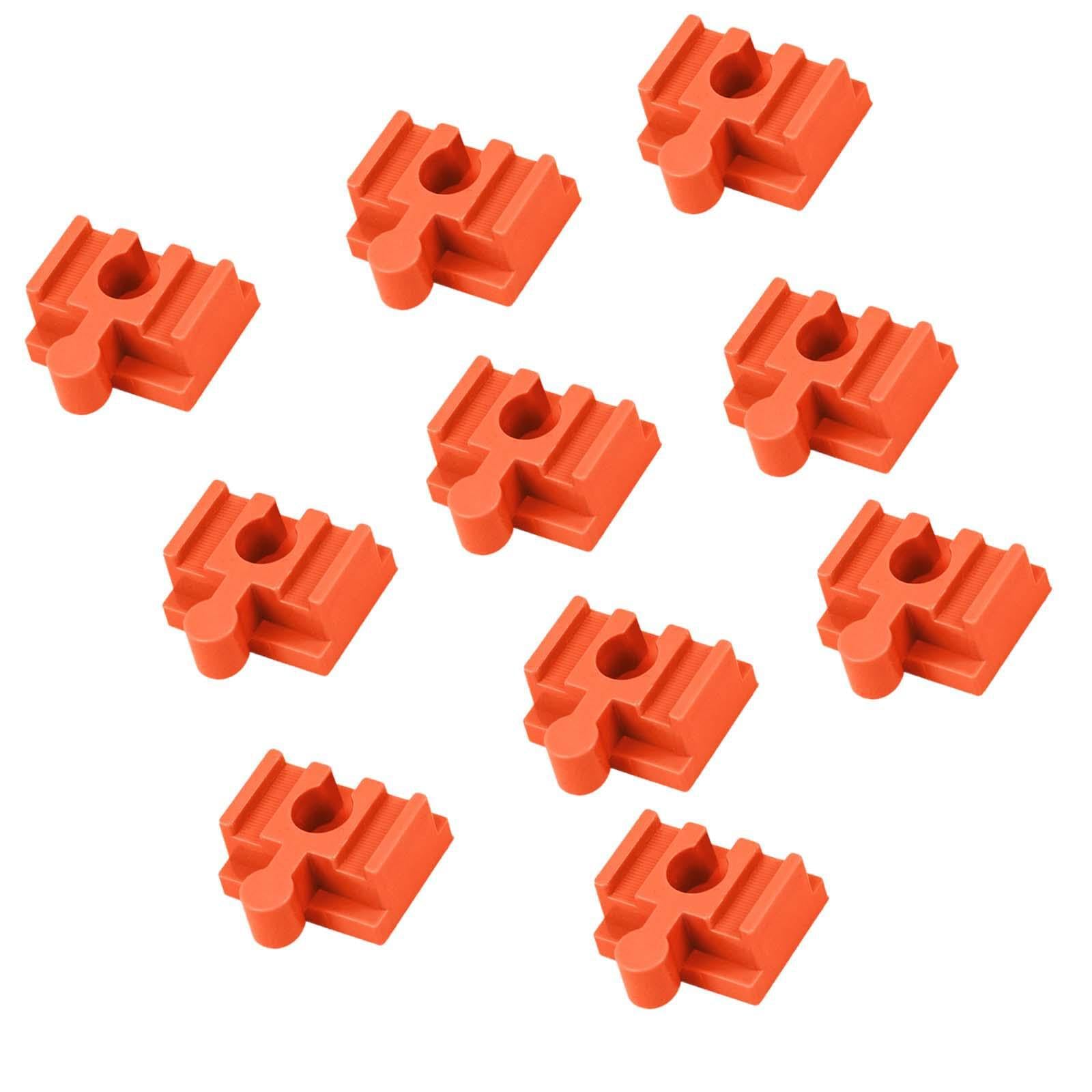 QUXVUIS Track Connector Builder Set Offers Unique Experiences for Family Engagement and Educational Fun with Kids. Wooden Train Track Accessories for Building, Orange