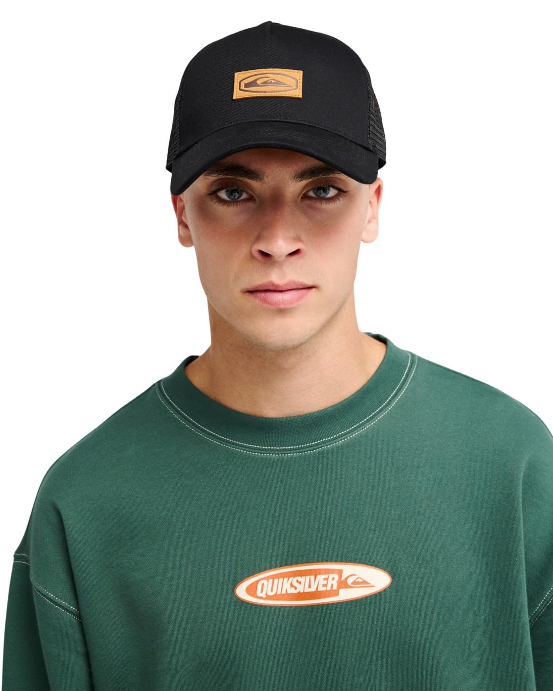 Quiksilver Cap Decades Cotton Patch Trucker Mens Black