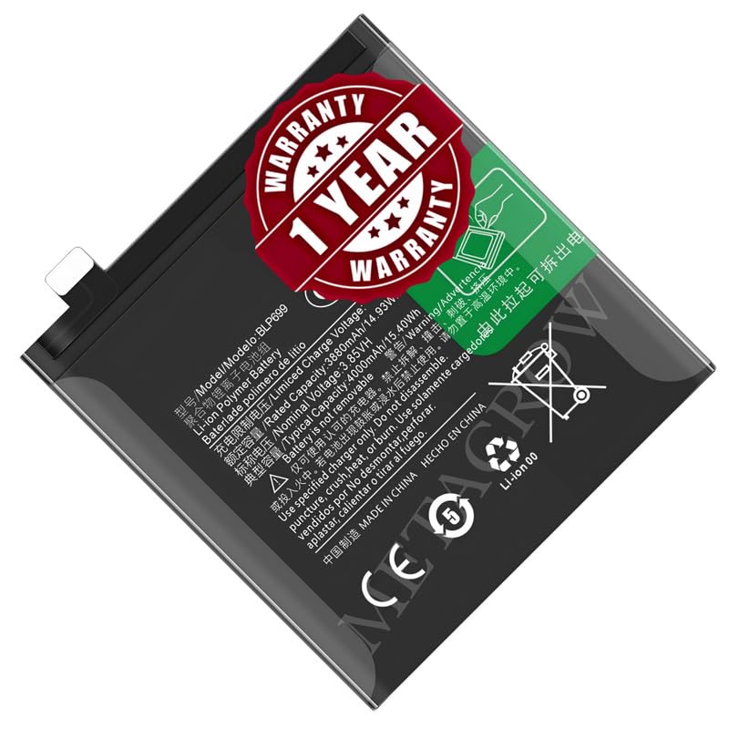 Image of Original BLP699 Battery Compatible for OnePlus 7 Pro (GM1910, GM1911, GM1913, GM1915, GM1917) - (4000mAh) - 1 Year Warranty JK10
