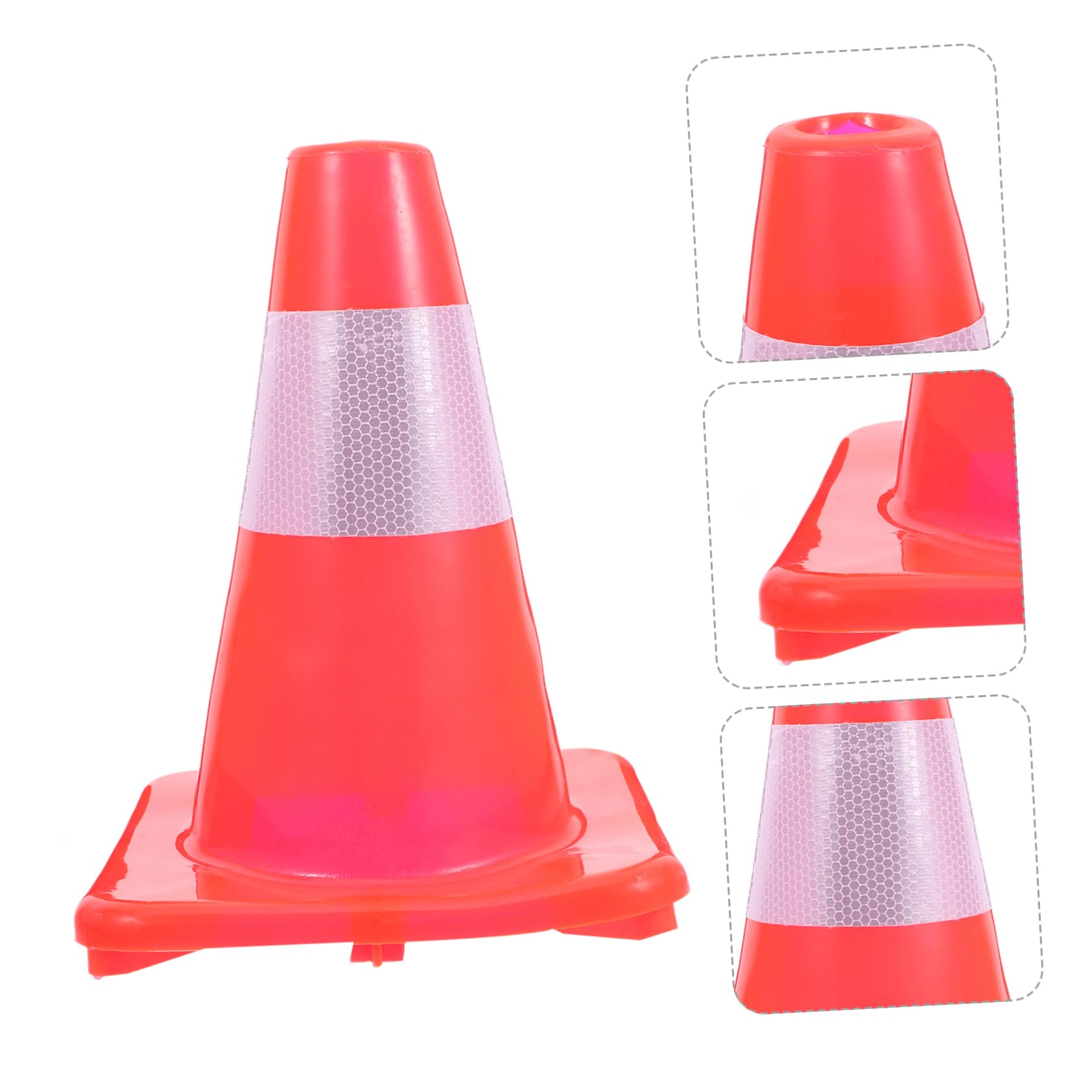 Cabilock Cono de Tráfico Banda Reflectante Conos de Plástico Señalización Vial Seguridad en Obras