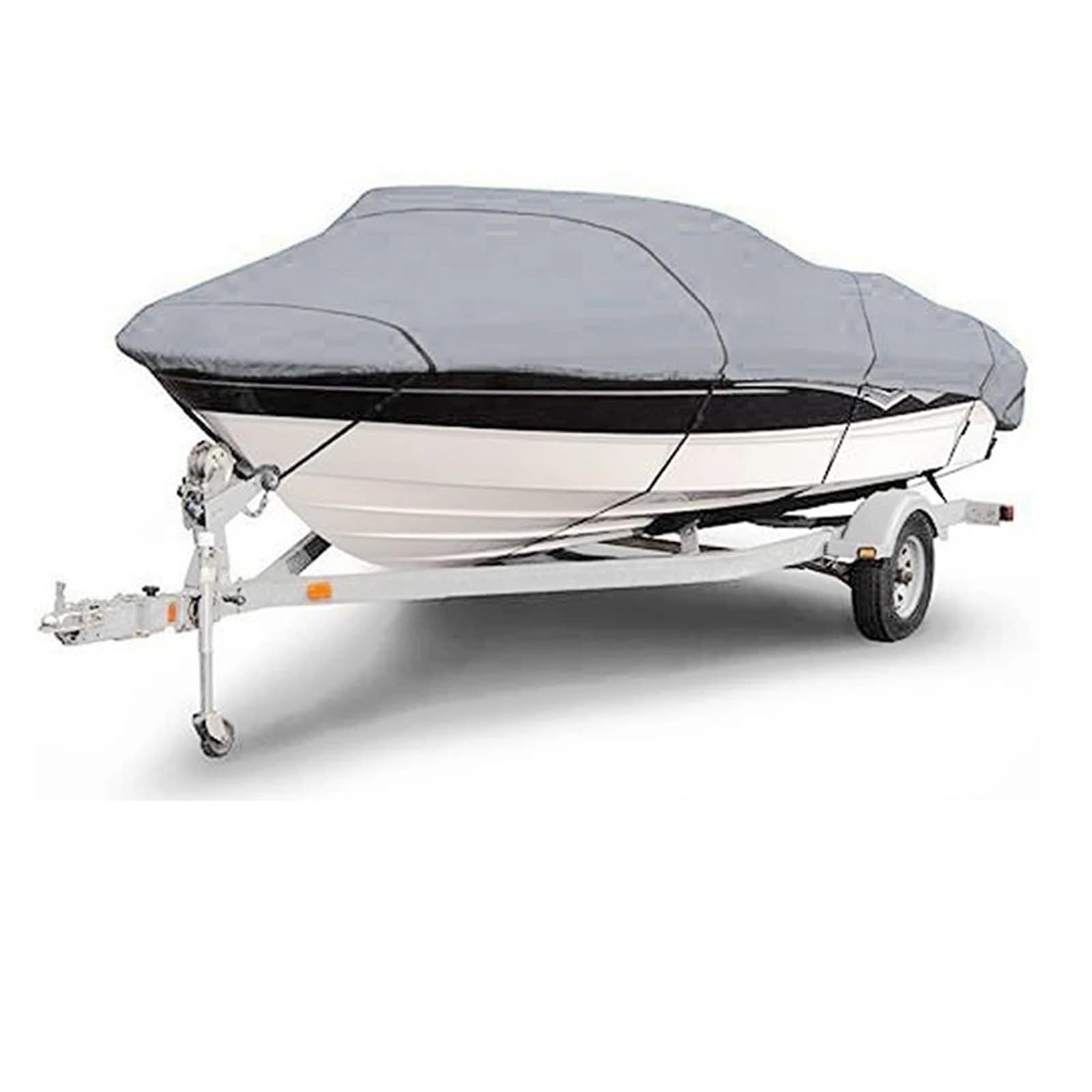 Telo Copri Barca Telo copribarca for yacht, protezione esterna impermeabile, tessuto Oxford anti-sfondamento, antistrappo, riflettente argento 300D, 11-22 piedi(20-22FT)