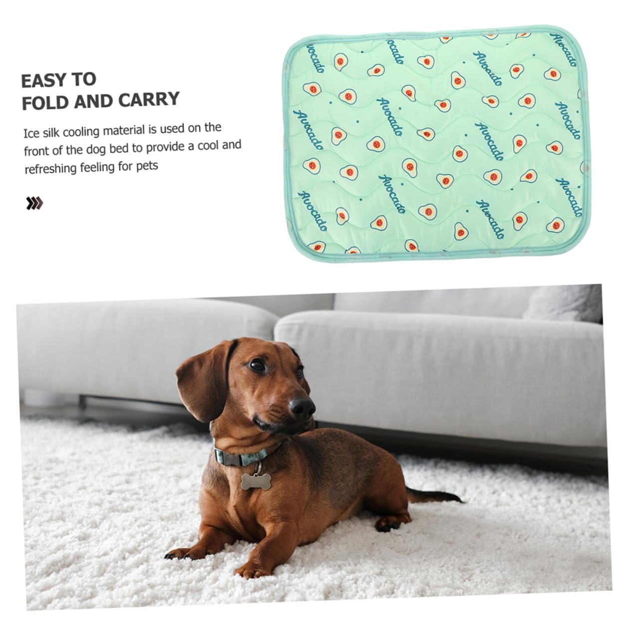 POPETPOP 6piezas Alfombrilla Higiénica para Perros Reutilizable y Lavable Empapador Absorbente para Cachorros Aguacate para Entrenamiento y Uso Interiores