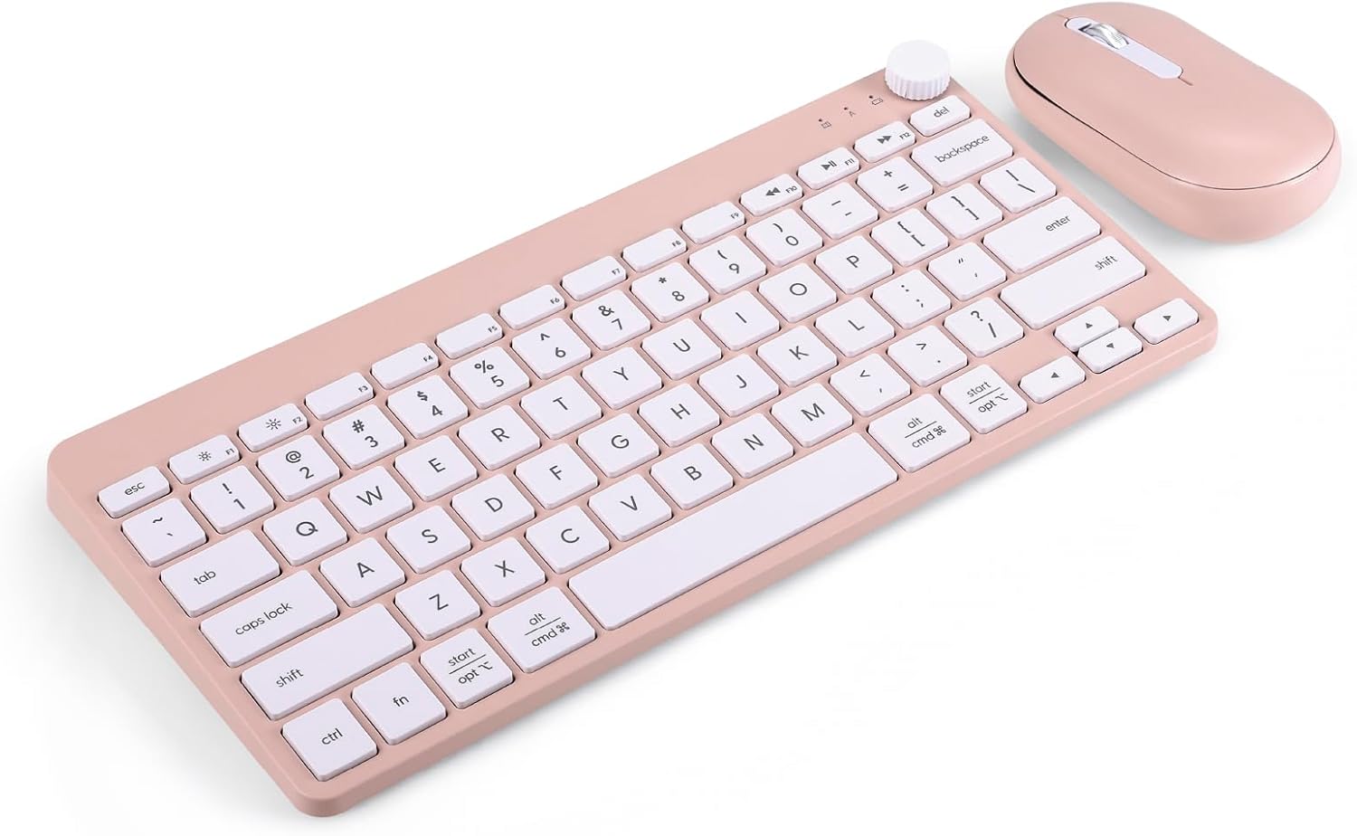 Incipio - Acrylic Keyboard and Mouse Combo, Desktop Set for Home, Office & Everyday Use (Orange)