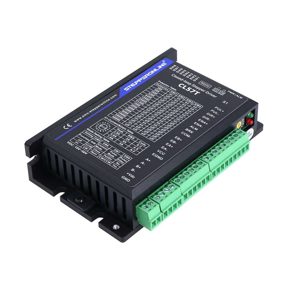 STEPPERONLINE Modbus RS485 - Driver per motore passo-passo ad anello chiuso, 0,1-7,0 A, 24-48 V CC