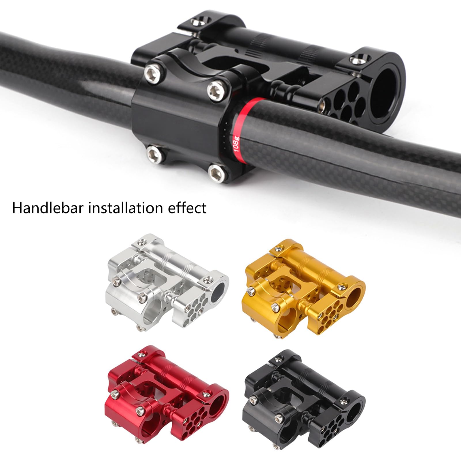 Extension Du Guidon Vélo Réglage Double Tige De Vélo Pliante Tige De