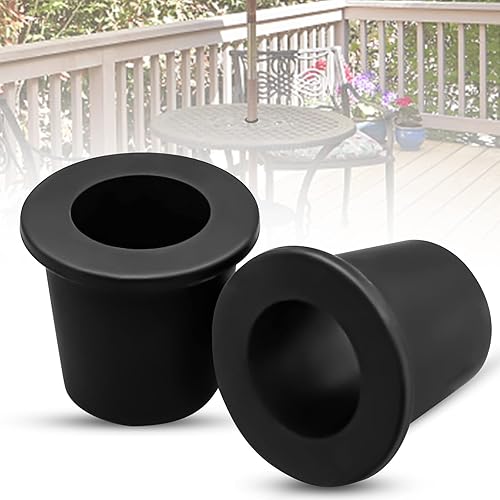 2 tapones de anillo para sombrilla de mesa de patio, funda estabilizadora de silicona para piscina, inserto de mesa para agujero de 2 a 2.5 pulgadas