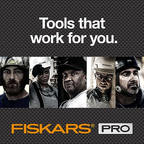 Image of Fiskars Pro Retractable Utility Knife, Heavy Duty Box Cutter with CarbonMax Long-lasting Snap Blade, and Easy Hinge Open with Quick Blade Change and Storage, Orange /Black