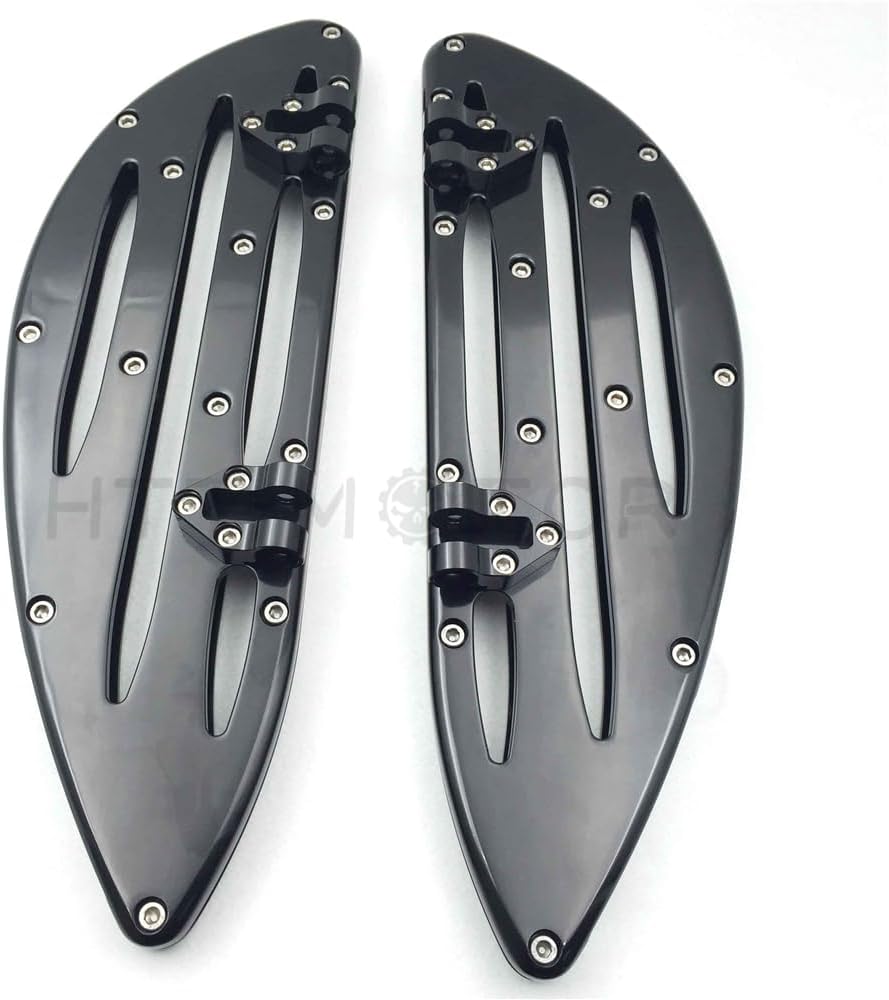 CNC Cut Billet Front Driver Stretched Floorboard Compatible with H-D Touring 1986-2016